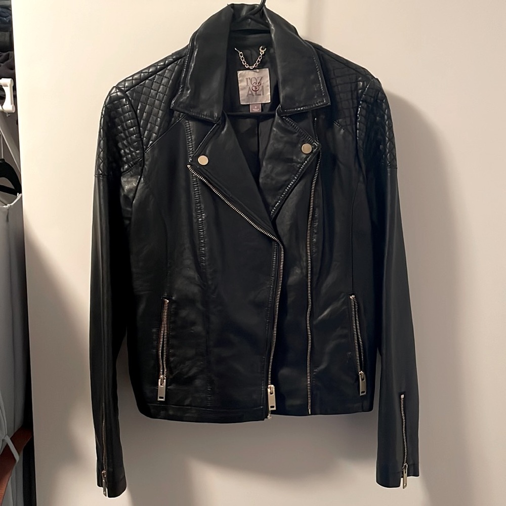 Black Fox & Ali faux leather jacket - size small